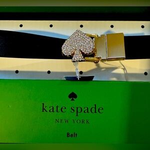 Brand new in box Kate Spade belt crystal logo